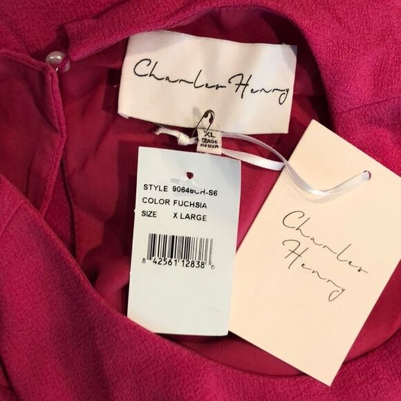 Charles Henry Ruffle Sleeve Shift Dress Sz XL - Picture 8 of 8